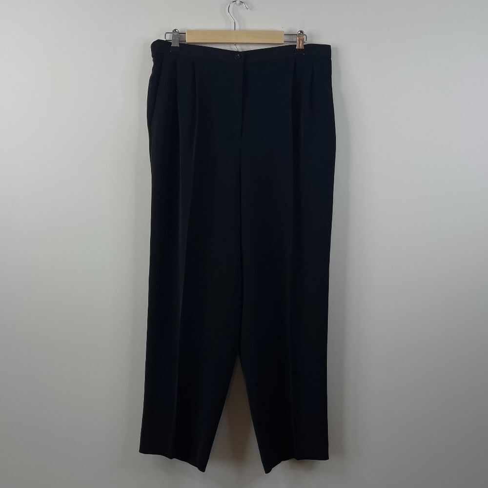Jennifer Moore Petites Black Pleated Dress Pants Petite Size 12P